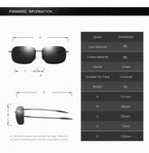 PARANOID Vintage Sunglasses UV400 Men's Sun Glasses For Men Driving Black Goggles Oculos Male 8 Colors Model 8511 P8511
